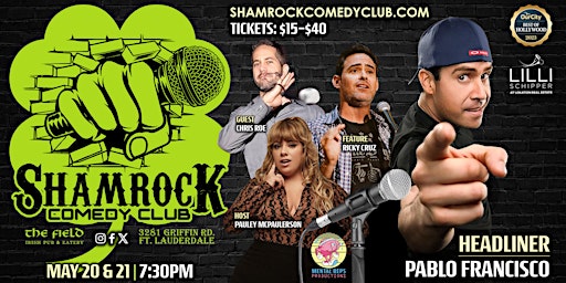 Shamrock Comedy Club w/ Pablo Francisco primary image