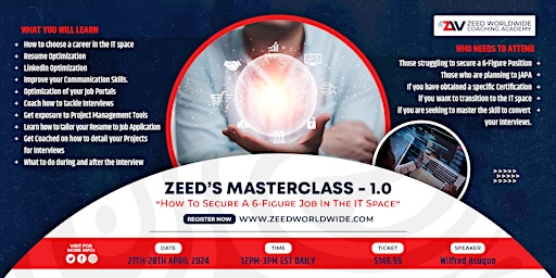 Zeed's Masterclass primary image