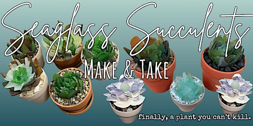 Seaglass Succulents and  Seashell Flowers Make & Take primary image