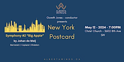 NEW YORK POSTCARD with the Alberta Winds primary image