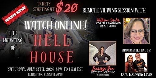 Imagen principal de ATTEND ONLINE!!! The Haunting of Hell House: Investigate the Nightmare