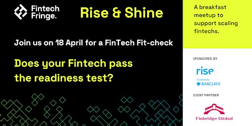 Imagem principal do evento Fintech Fit-check: Does your Fintech really pass the readiness test?