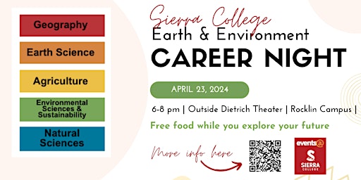 Image principale de Sierra College Earth & Environment Career Night