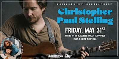 Hauptbild für Christopher Paul Stelling - Bentonville, AR w/ Hometown artist Tiny Camper