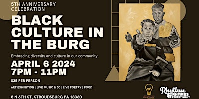 Primaire afbeelding van Black Culture In The Burg 2024!