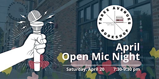 Imagem principal do evento April: Three Avenues Open Mic Night