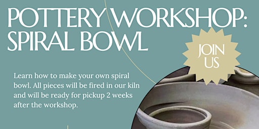 Pottery Workshop: Spiral Bowl primary image