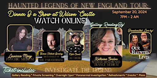 Imagen principal de WATCH ONLINE: Wilson Castle Gallery Reading & Remote Viewing Investigation