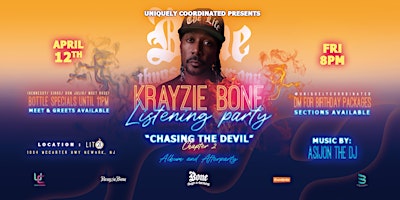 Imagem principal do evento Uniquely Coordinated Presents: Krayzie Bone Listening Party & After Party