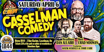 Primaire afbeelding van AN EVENING OF COMEDY with DAN ALLAIRE, and his hilariously talented company