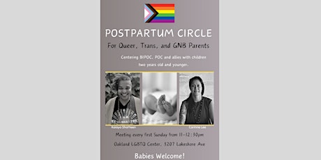 Postpartum Community Circle for Queer and Trans Parents (April)