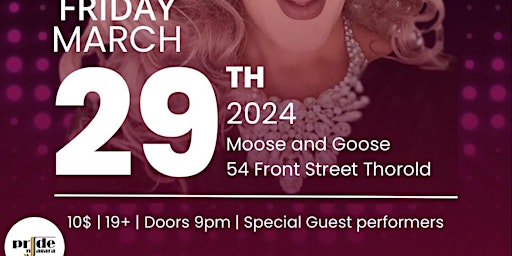 Pride Niagara Night at Moose & Goose with Macy Manolo  primärbild