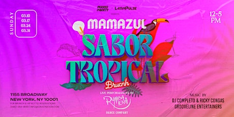 Sunday Brunch & Show: Sabor Tropical @ Mamazul NYC