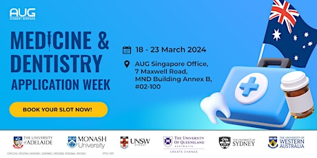 Imagen principal de Medicine & Dentistry Appn Week: 18-23 March 2024