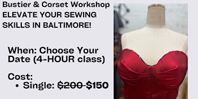 Bustier & Corset Creation Workshop with YeleStitches primary image