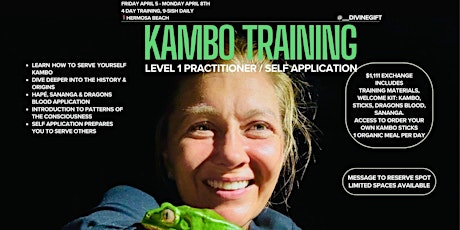 Kambo  Self Application Training/Level 1 Practitioner