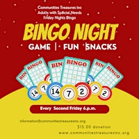 Communities Treasures inc Adults with Special Needs Every Second Friday NightBingo primary image