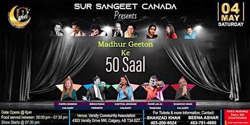 Sur Sangeet Canada Presents "Madhur Geeton Ke 50 Saal" primary image