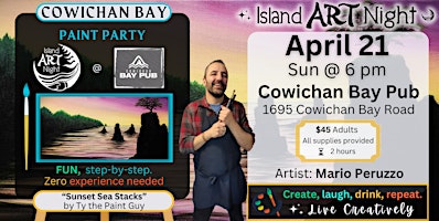 Imagem principal do evento ART NIGHT with Mario returns to the Cow Bay Pub - let's get a little bit crazy here!