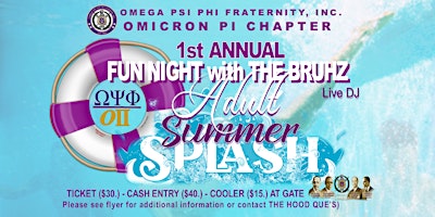 THE HOOD QUE'S:  1st Annual Adult Summer Splash in Belton, Texas primary image