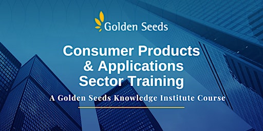 Primaire afbeelding van Consumer Products & Applications Sector Training