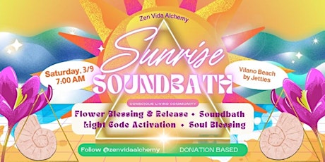Zen Vida Alchemy Sunrise Soundbath Vilano Beach primary image