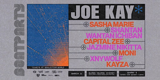 Glass Island pres. JOE KAY (USA) -  Thursday 21March 2024 - FINAL TICKETS primary image