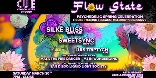 Hauptbild für Flow State Ft. Silke Bliss, SweetSync, + Luis Triptych