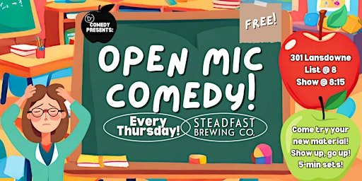 Primaire afbeelding van Open Mic Comedy!