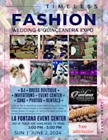 Primaire afbeelding van Timeless Fashion Wedding and Quinceanera Expo