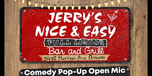Jerry's Nice and Easy Comedy Open Mic w/Carmen Vallone primary image