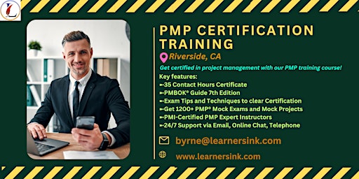 PMP Classroom Training Course In Riverside, CA primary image