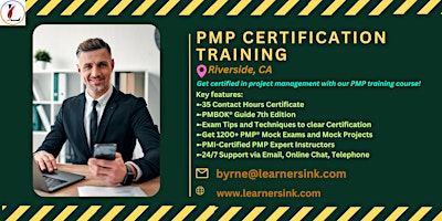 Primaire afbeelding van PMP Classroom Training Course In Riverside, CA