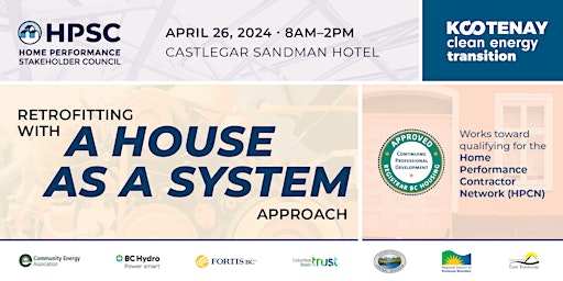 Imagem principal do evento HPSC's Retrofitting with a House-as-a-System Approach (Castlegar)