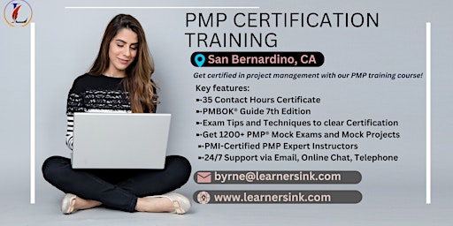 Primaire afbeelding van PMP Classroom Training Course In San Bernardino, CA
