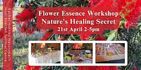 Flower Essence Workshop - Natures Healing Secret - 21st April 2pm - 5pm