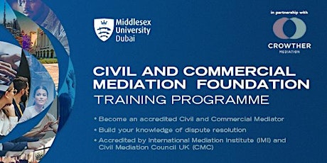 Civil and Commercial Mediation Foundation Training Programme at MDX Dubai