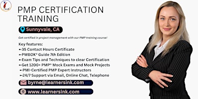 PMP Classroom Training Course In Sunnyvale, CA primary image