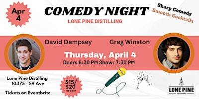 Hauptbild für Comedy Night at Lone Pine Distilling