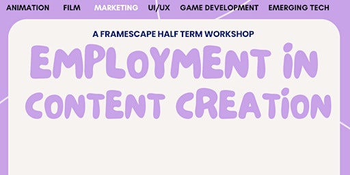 Imagem principal do evento Employment in Content Creation
