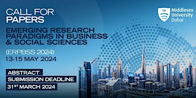 Emerging Research Paradigms in Business and Social Sciences at MDX Dubai primary image