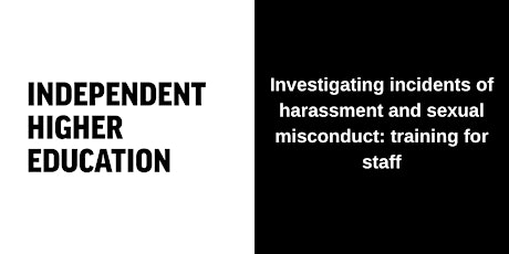 Investigating incidents of harassment and sexual misconduct primary image