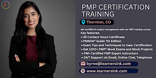 PMP Classroom Training Course In Thornton, CO primary image