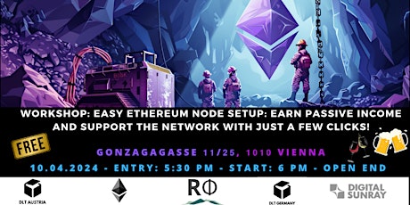 Primaire afbeelding van Workshop: Easy Ethereum Node Setup: Earn Passive Income and Support the ETH