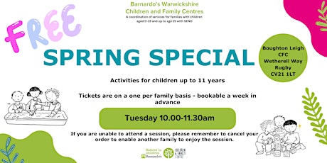 Spring Special - Boughton Leigh CFC