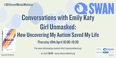 Primaire afbeelding van #DifferentMinds - Conversations with Emily Katy - Author of Girl Unmasked