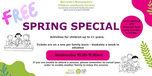 Spring Special - Long Lawford CFC primary image