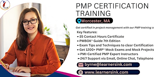 Primaire afbeelding van PMP Classroom Training Course In Worcester, MA