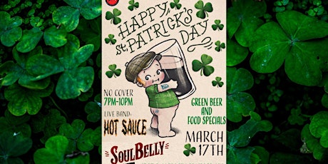 St Patrick's Day Bash at Soulbelly with live music by Hot Sauce  primärbild