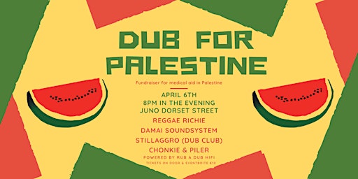 Imagem principal do evento DUB FOR PALESTINE